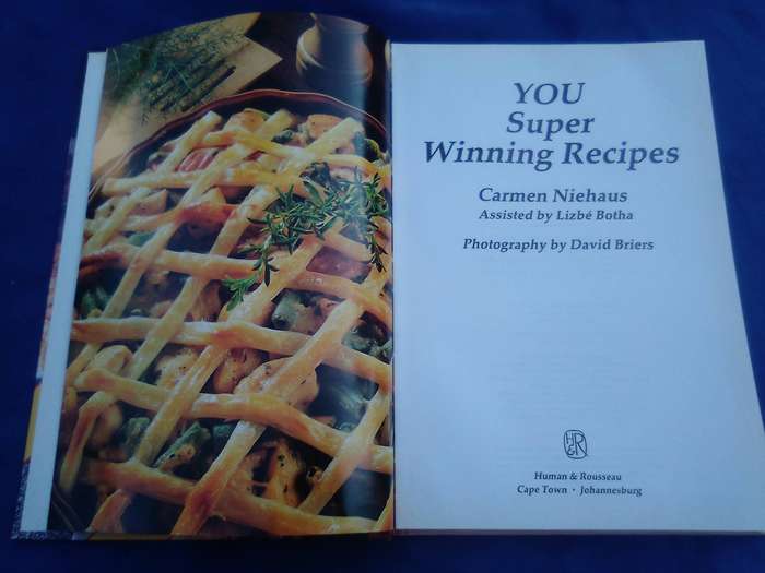 "You Super Winning Recipes"  Hard cover.