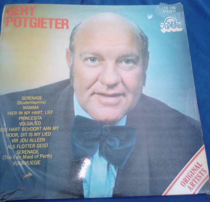 L.P.  Gert Potgieter. Cover: Very good.  L.P.:Very good.