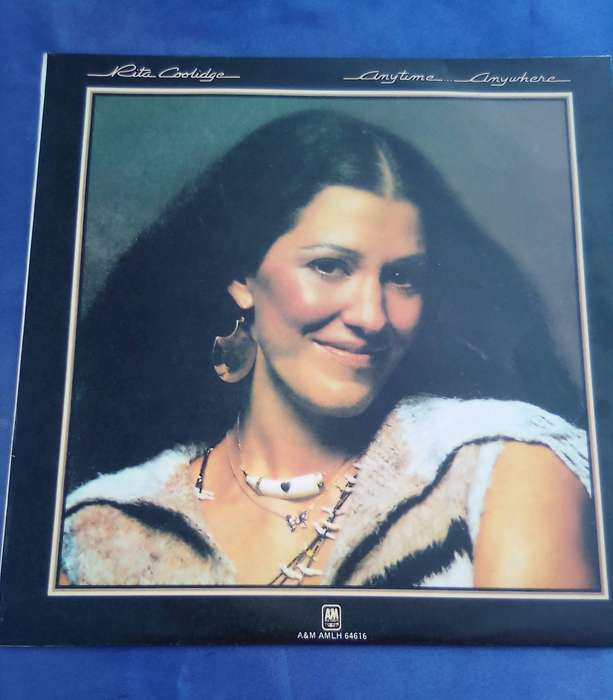 L.P. Rita Coolidge.  Anytime ... Anywhere.  Cover: Very good. L.P.:Very good.