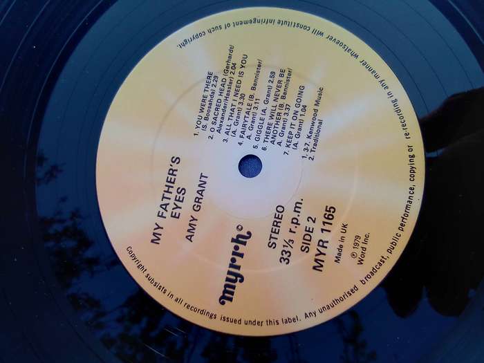 L.P. Vinyl Record. Amy Grant.  VG  VG