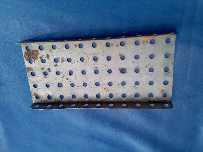Meccano spare parts in carry-case.