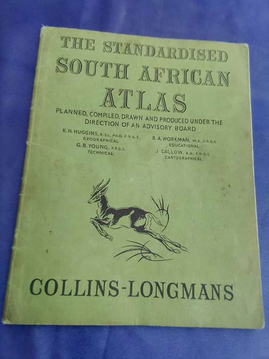 1969. "The Standardised South African Atlas". Soft cover.