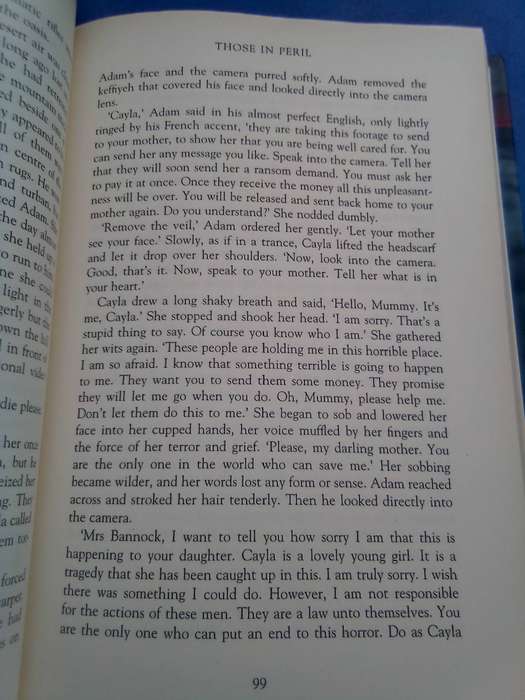 "Those in Peril".  Wilbur Smith.  Hard cover.