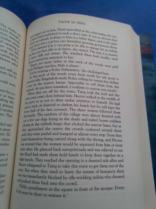 "Those in Peril".  Wilbur Smith.  Hard cover.