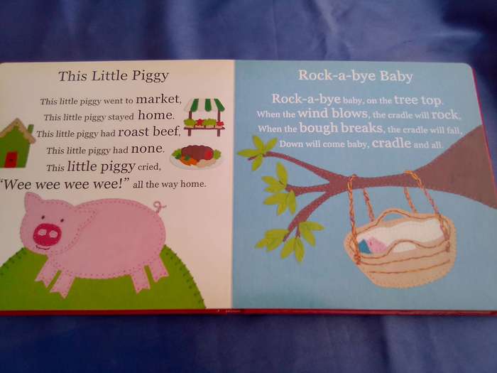 "Nursery Rhymes"`  Hard cover.