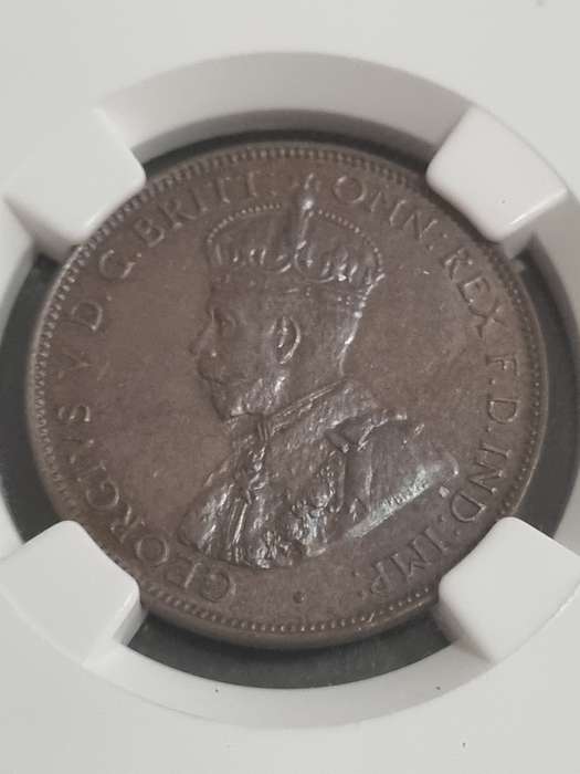 Australia: Key Date 1935 MS62BN 1/2 Penny