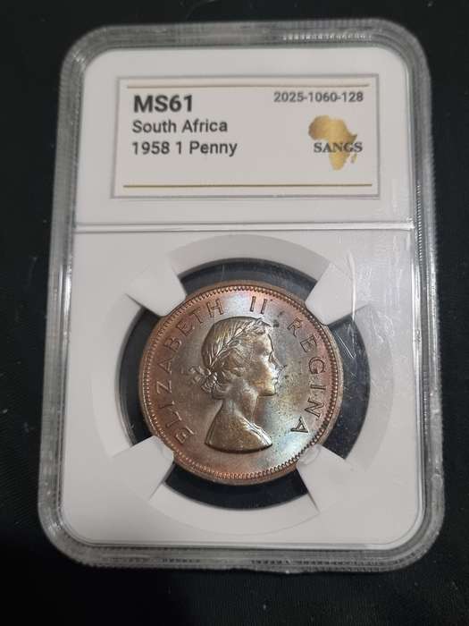 South Africa: MS61 1958 1 Penny