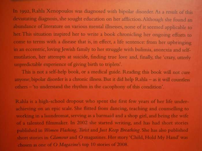 A Memoir of Love and Madness : Living with Bipolar Disorder - Paperback - Rahla Xenopoulos