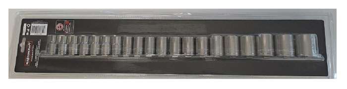 Mastercraft Socket Set 20 piece Chrome Vanadium Metric 1/2 inch drive R750,00