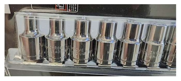 Mastercraft Socket Set 20 piece Chrome Vanadium Metric 1/2 inch drive R750,00