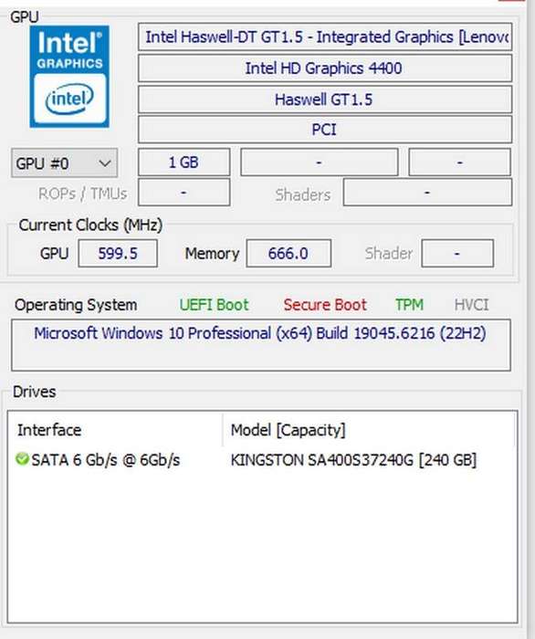 Lenovo ThinkCentre M93P - i3 5Gb RAM 240GB SSD Win10