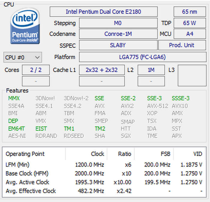 HP Desktop PC - Dualcore CPU-4Gb-2Tb-GT8400