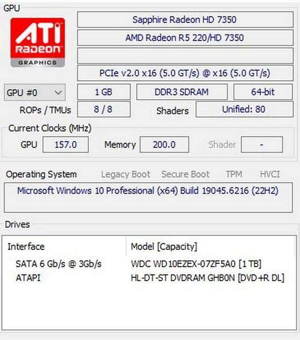 Fujitsu MI4W  i5 Desktop PC  8Gb  1Tb  Ati Graphics  Win10