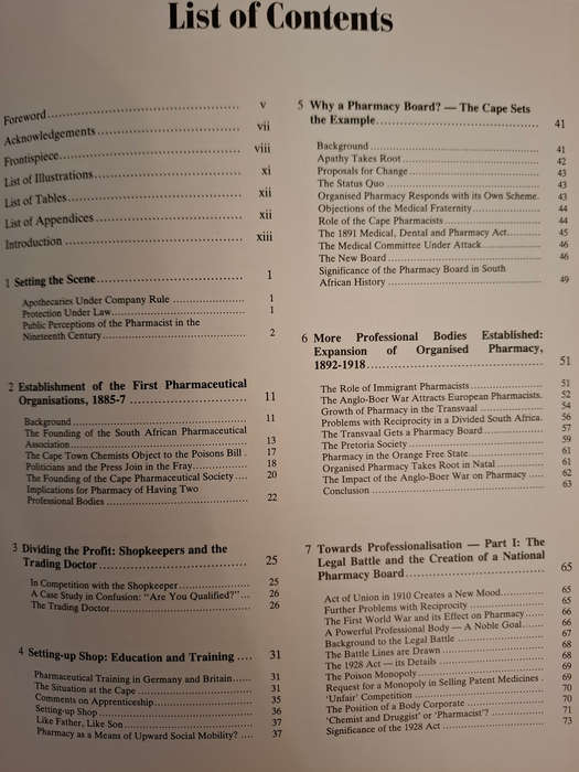 A history of organised pharmacy in South Africa, 1885-1950 (Mike Ryan)