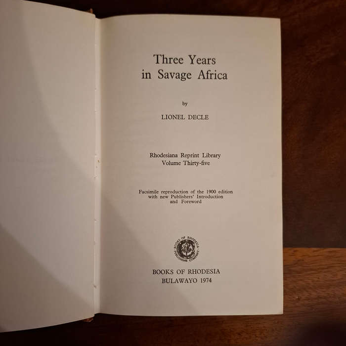 Three Years in Savage Africa  (Lionel Decle)