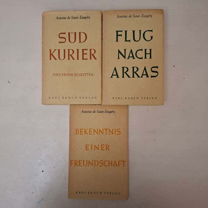 3 X Antoine de Saint-Exupery books (German)