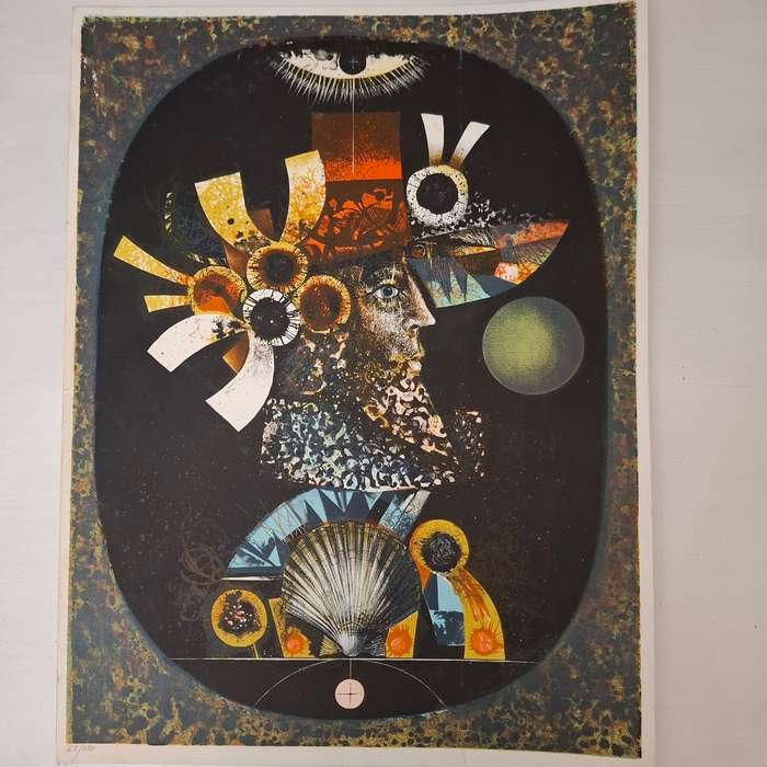 Lithograph by Pierre Henri Jacquot (1929-2009)