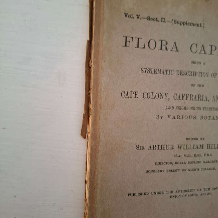 Flora Capensis: Systematic Description of Plants in Cape Colony, Caffraria & Port
