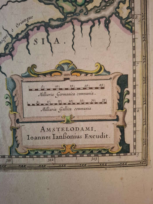 Venezuela cum parte Australi Novae Andalusiae (Johannes Janssonius)