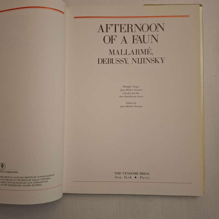 Afternoon of a Faun: Mallarme, Debussy, Nijinsky