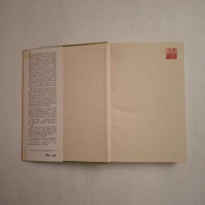 Lady Anne Barnard: The Court and Colonial Service under George III & the Regency (Madeleine Masson)