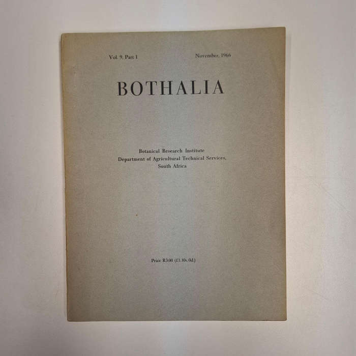 Bothalia Vol 9 Part I November 1966