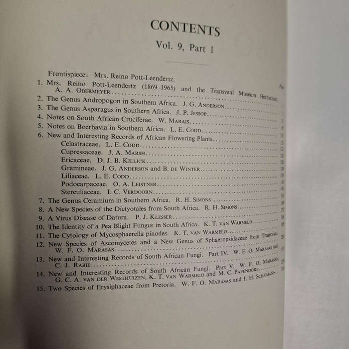 Bothalia Vol 9 Part I November 1966