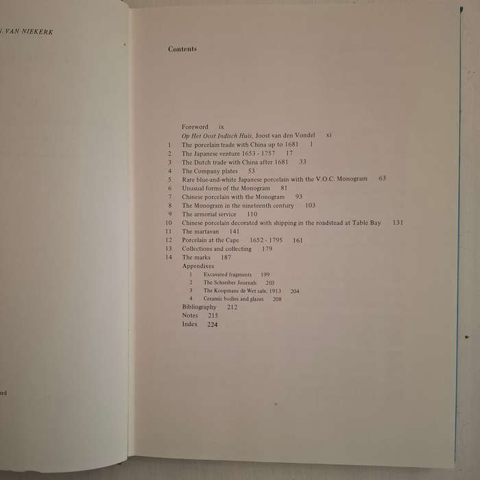 Oriental Ceramics at the Cape of Good Hope 1652-1795. An Account of the Porcelain Trade of the Dutch