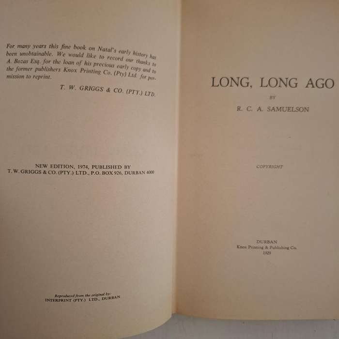Long, Long Ago (RC Samuelson)