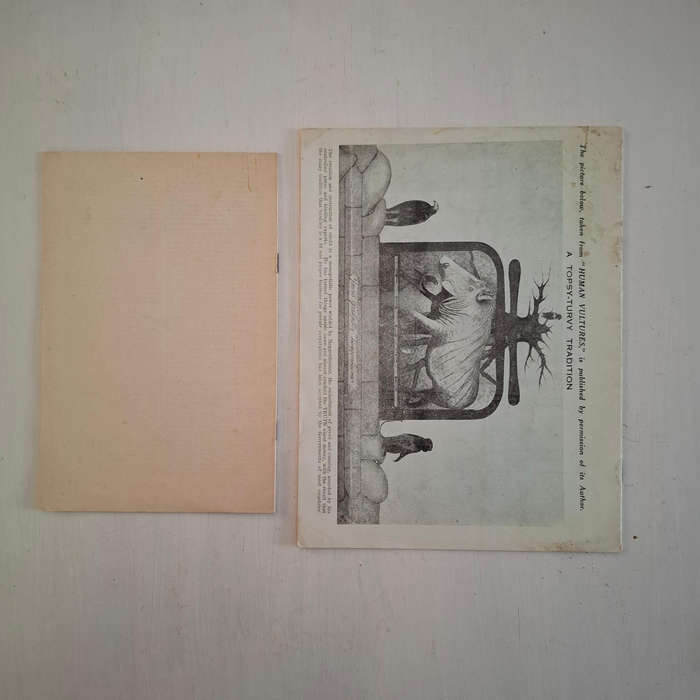 2 X Fred Bell pamphlets: The South African Native Problem, a Suggested Solution, Being a Paper Read