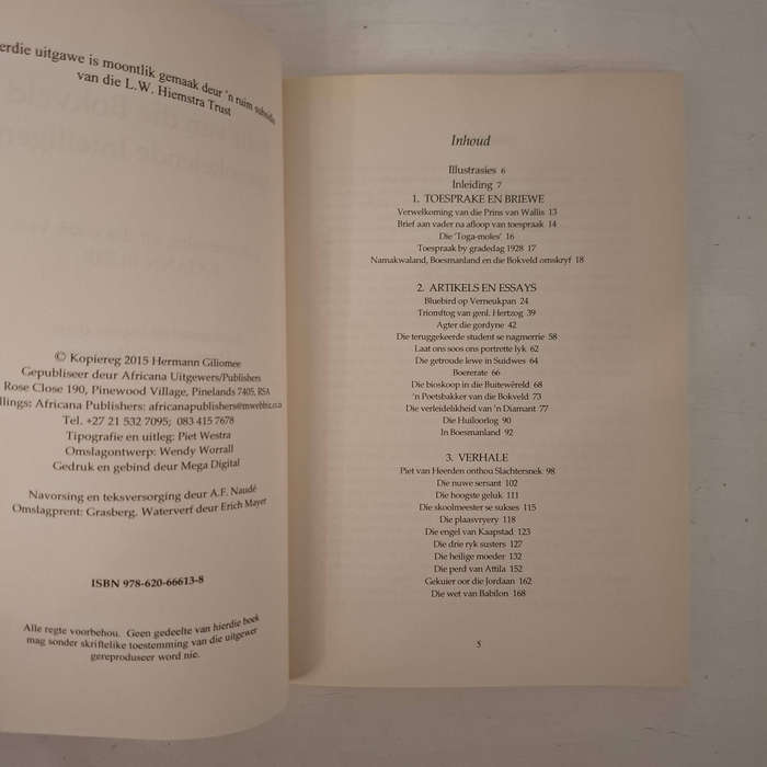Buhr van die Bokveld" 'n Sprankelende Intellegensie" 'n Bloemlesing uit die werk van Johann Buhr