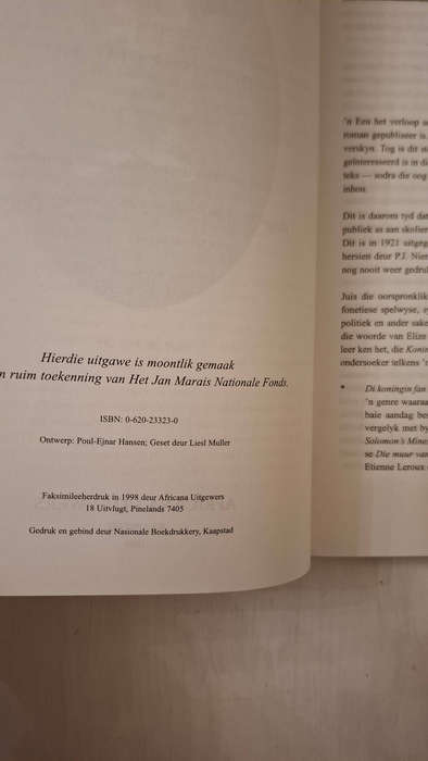 Di Koningin fan Skeba, of, Salomo syn oue goudfelde in Sambesia : historise roman, met prente / deur