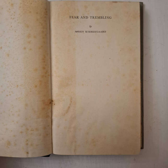 Fear and Trembling (Soren Kierkegaard, translated by Robert Payne)