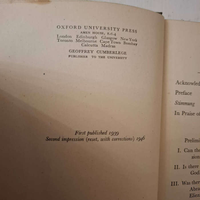 Fear and Trembling (Soren Kierkegaard, translated by Robert Payne)