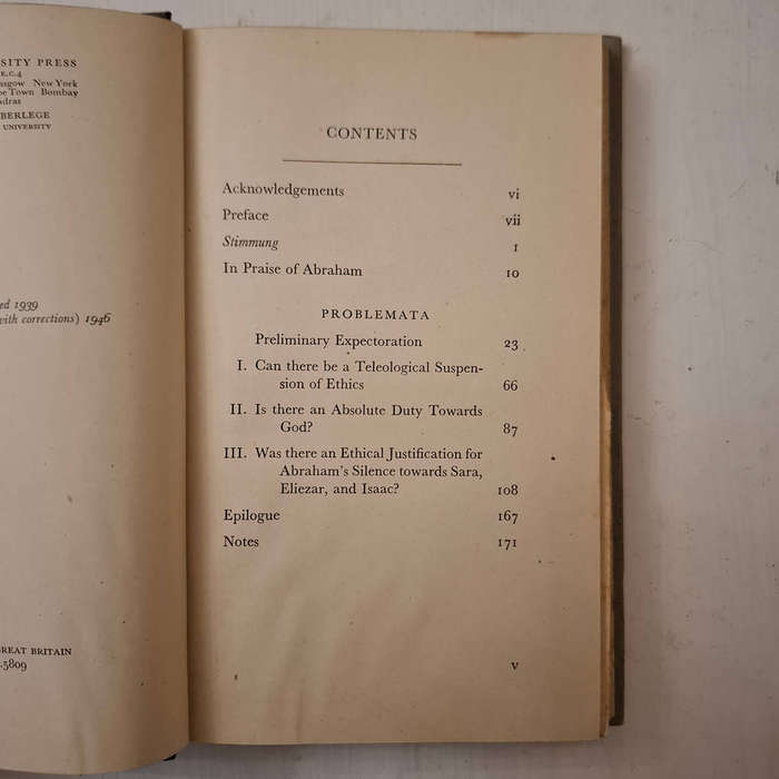 Fear and Trembling (Soren Kierkegaard, translated by Robert Payne)