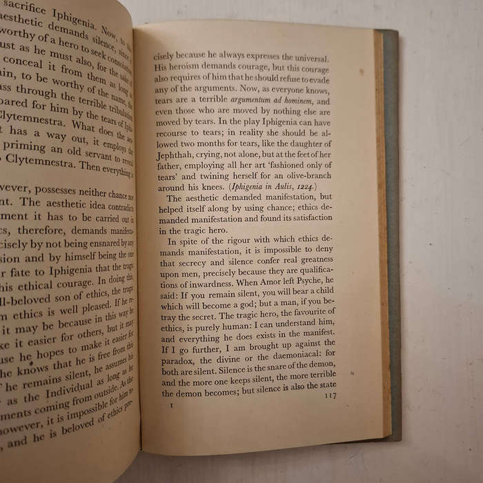 Fear and Trembling (Soren Kierkegaard, translated by Robert Payne)