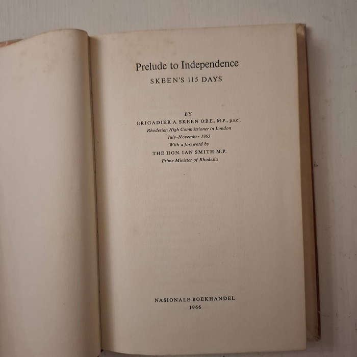 Prelude To Independence: Skeen's 115 Days (A. Skeen)