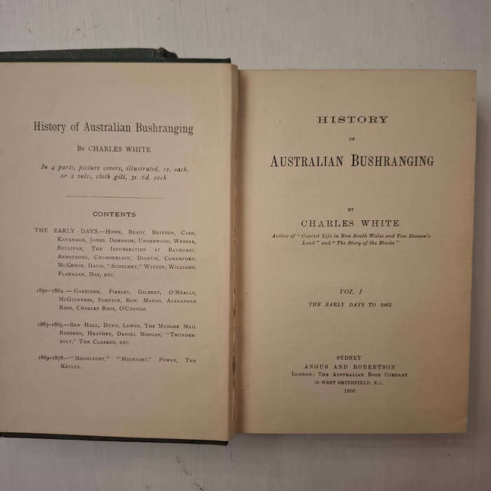 History of Australian Bushranging (volume 1 &2)  by Charles White