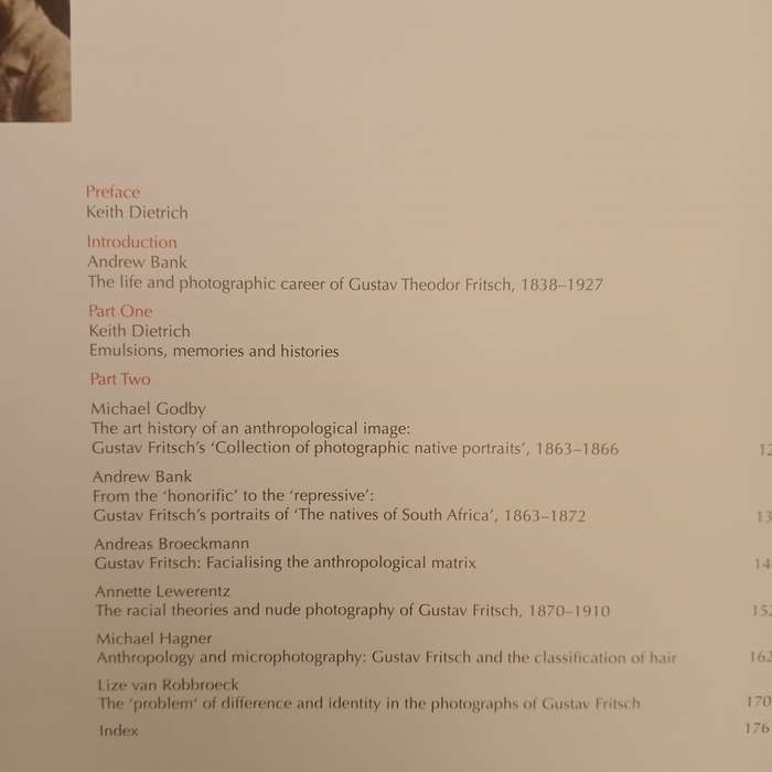 Eloquent Picture Gallery : The South African Portrait Photographs of Gustav Theodor Fritsch, 1863-18