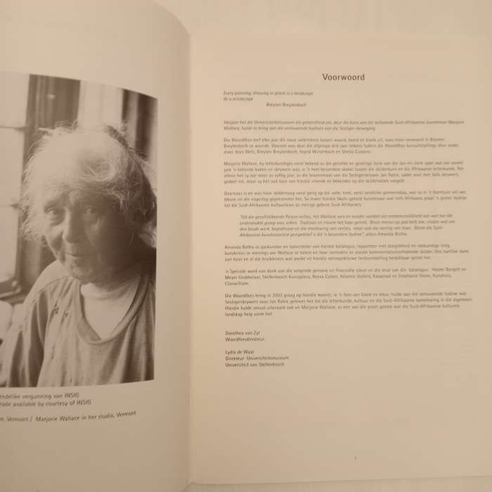 Marjorie Wallace Retrospektiewe Uitstalling / Retrospective Exhibition (1953-2003) Amanda Botha (com