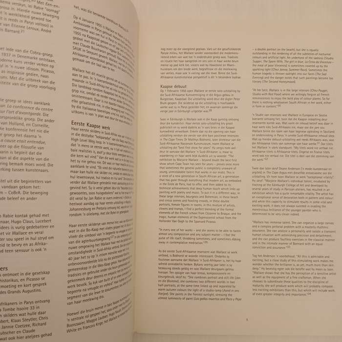Marjorie Wallace Retrospektiewe Uitstalling / Retrospective Exhibition (1953-2003) Amanda Botha (com