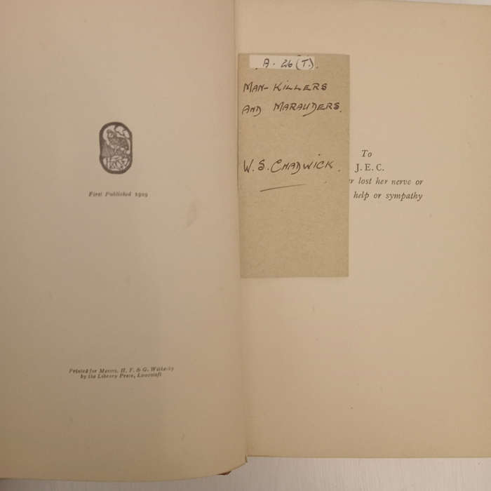 Man-Killers And Marauders - Some Big Game Encounters Of An African Hunter (W.S. Chadwick)