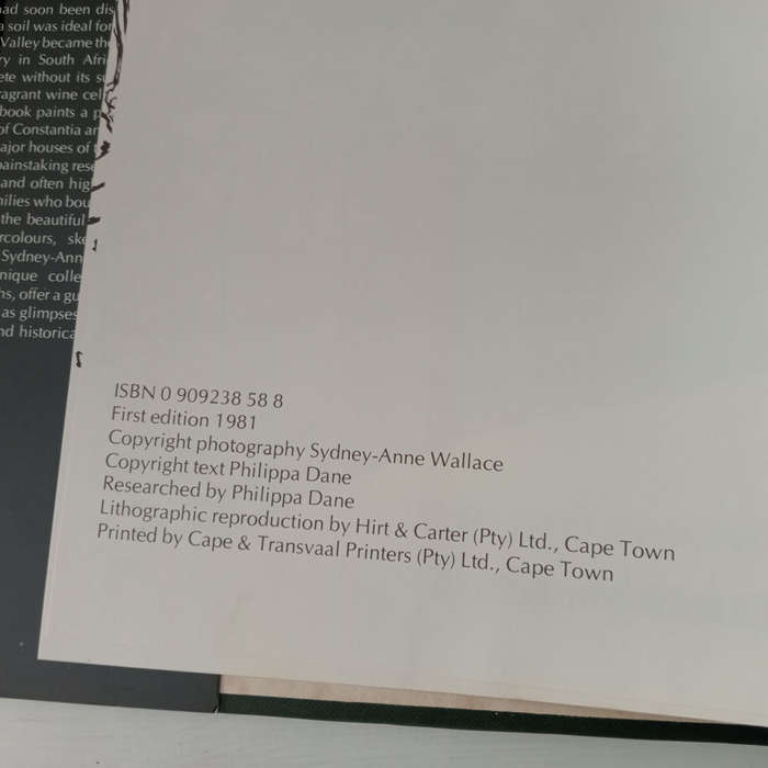 The Great Houses of Constantia (Dane, Philippa : Wallace, Sydney-Anne)