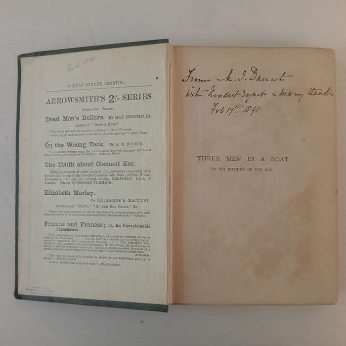 Three Men in a Boat (To Say Nothing of the Dog) Jerome K. Jerome (First Edition, second issue)