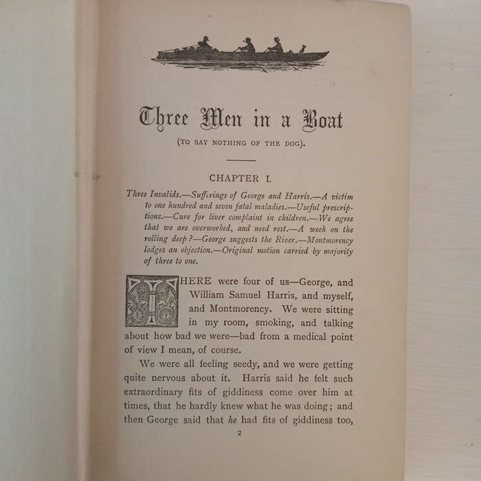 Three Men in a Boat (To Say Nothing of the Dog) Jerome K. Jerome (First Edition, second issue)