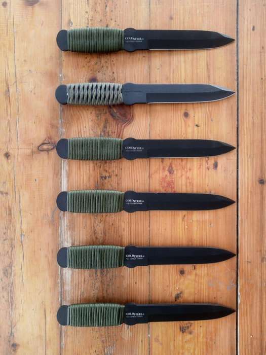 6 x Cold Steel True Flight Thrower knives