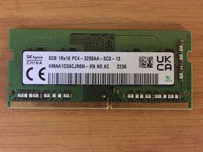 SK Hynix Laptop Memory 8GB DDR4 3200AA MHz SODIMM 1RX16