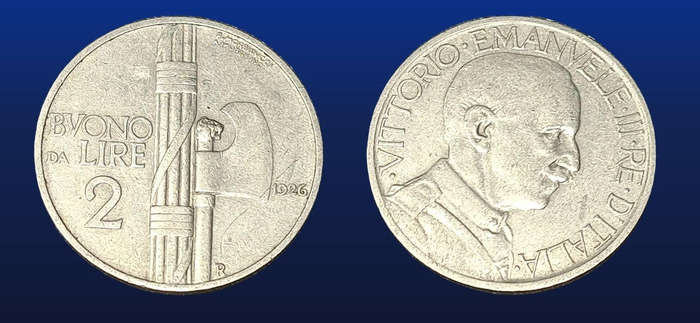 ITALY - 1926 2 LIRE