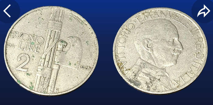 ITALY - 1925 2 LIRE