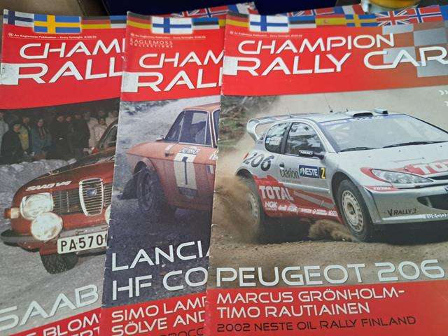 RALLY MAGAZINES MAGAZINES - CHAMPION RALLY CARS